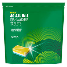 ASDA All in 1 Citrus Dishwasher Tablets 40 x 14g (560g)