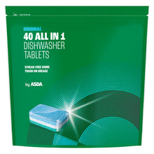 ASDA All in 1 Original Dishwasher Tablets 40 x 14g (560g)