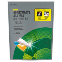 ASDA Ultimate All in 1 Citrus Dishwasher Tablets 40 x 12.5g (500g)