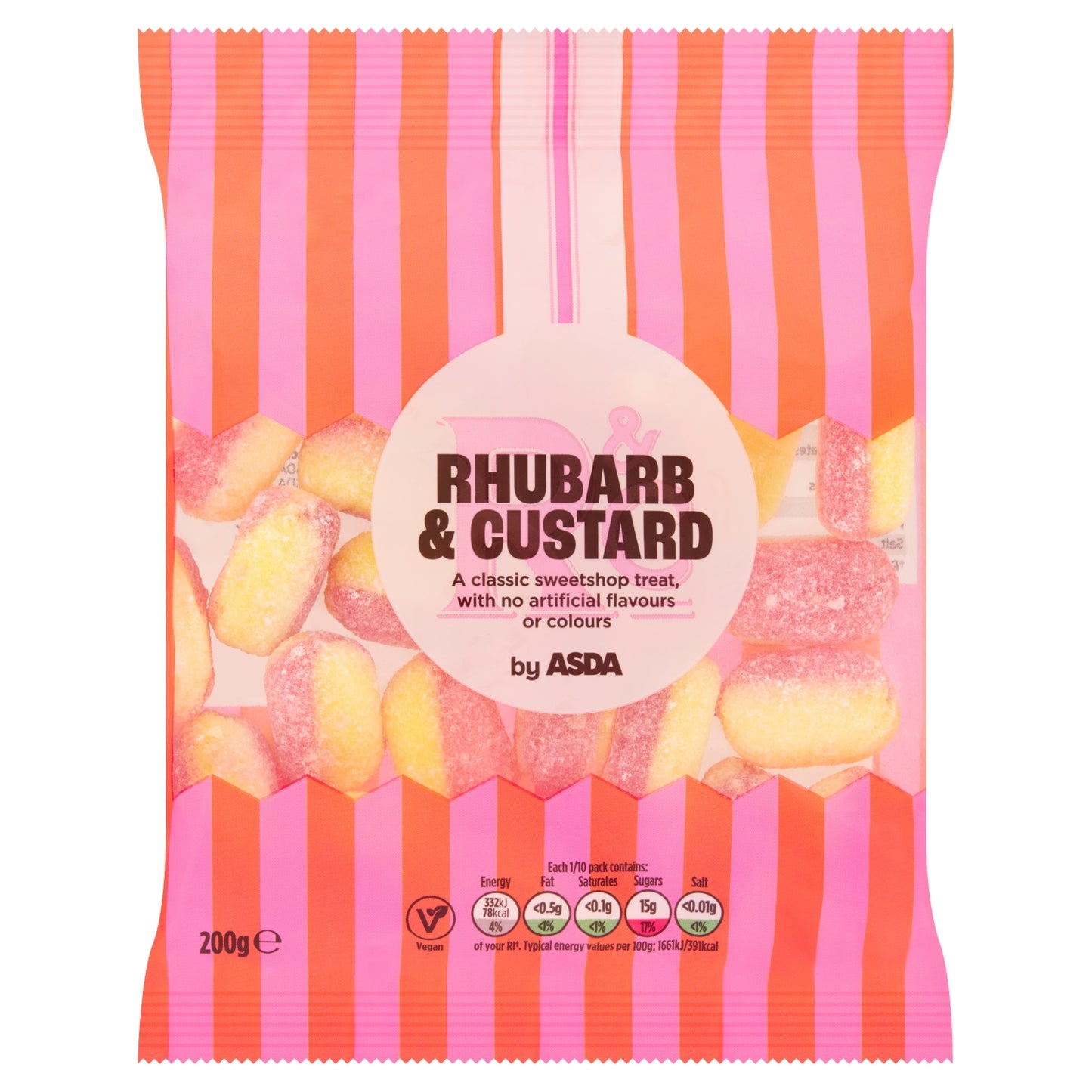 ASDA Rhubarb & Custard 200g