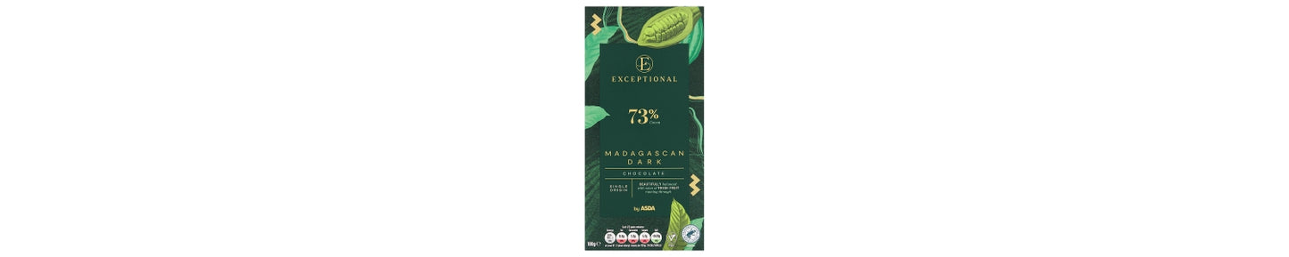 Exceptional by ASDA Madagascan Dark Chocolate 100g