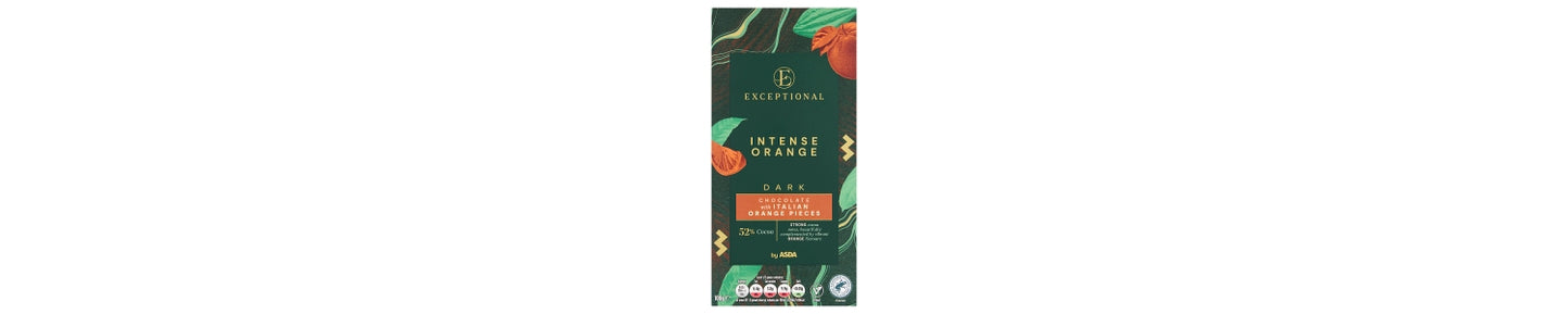 ASDA Dark Chocolate with Italian Orange Pieces 100g