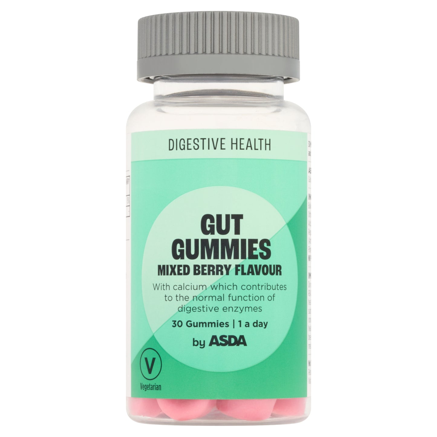 ASDA Gut Gummies Mixed Berry Flavour 1 a Day 30 Gummies