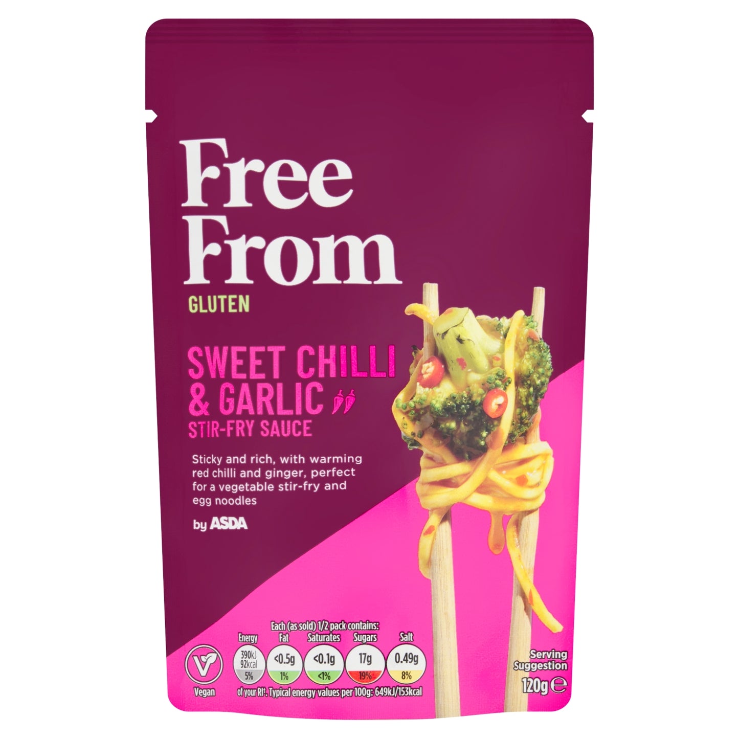 ASDA Free From by Sweet Chilli & Garlic Stir-Fry Sauce 120g