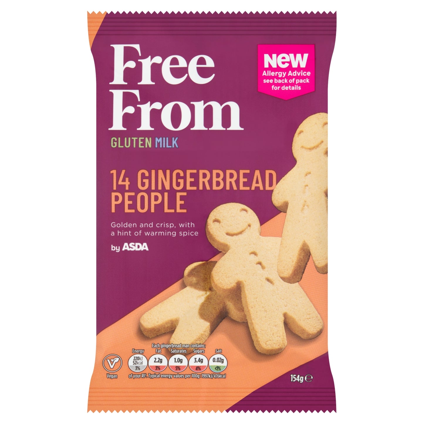 Free From by Asda Free From by 14 Gingerbread People 154g