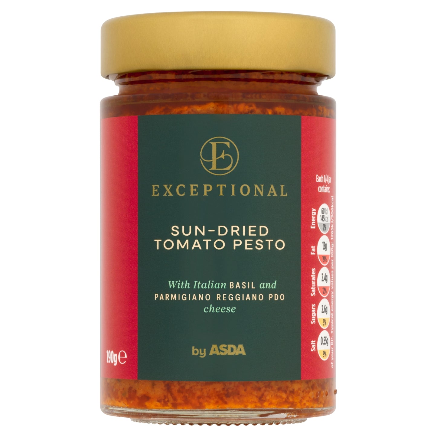 Exceptional By ASDA Sun-Dried Tomato Pesto 190g