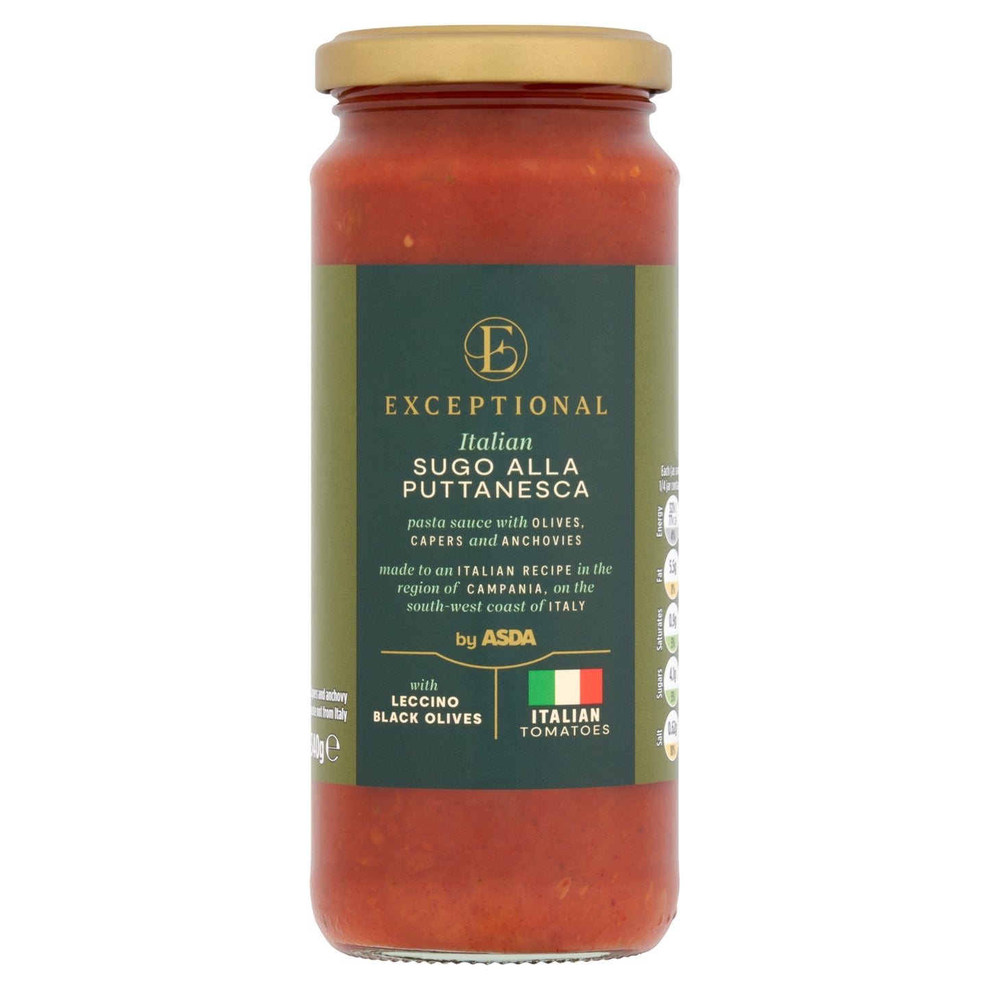 Exceptional by ASDA Italian Sugo Alla Puttanesca Sauce 340g