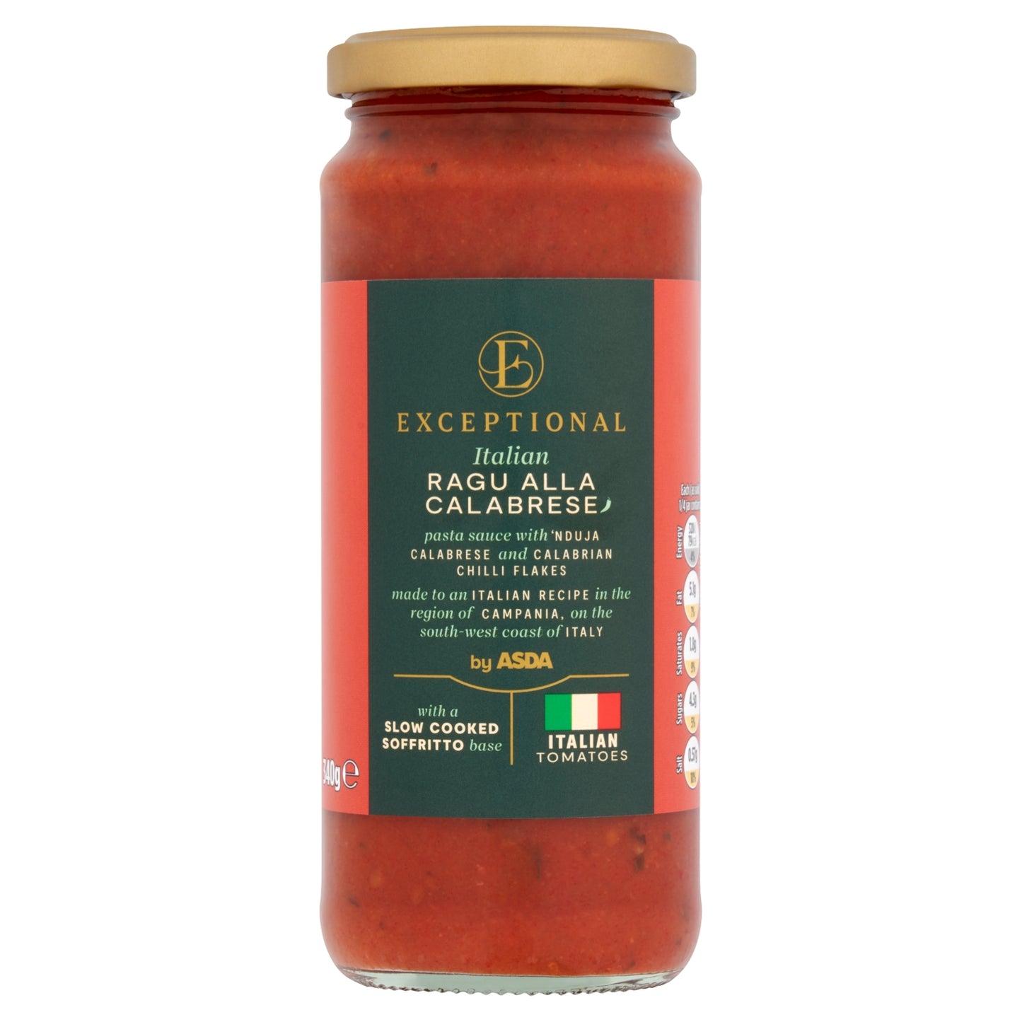 Exceptional by ASDA Italian Ragu Alla Calabrese Sauce 340g