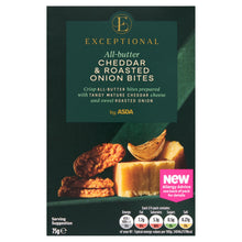 Exceptional By Asda Exceptional by All-Butter Cheddar & Roasted Onion Bites 75g