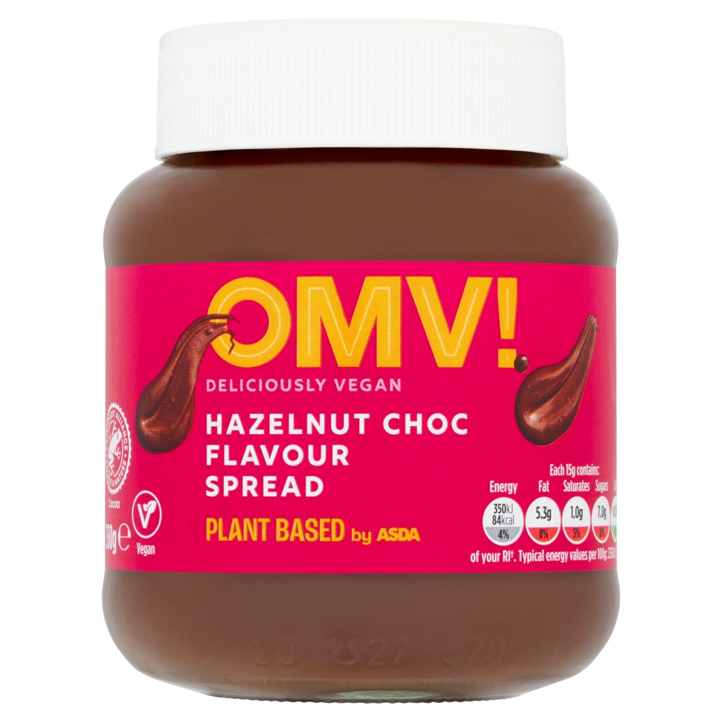 Plant Based by ASDA OMV! Hazelnut Choc Flavour Spread 350g
