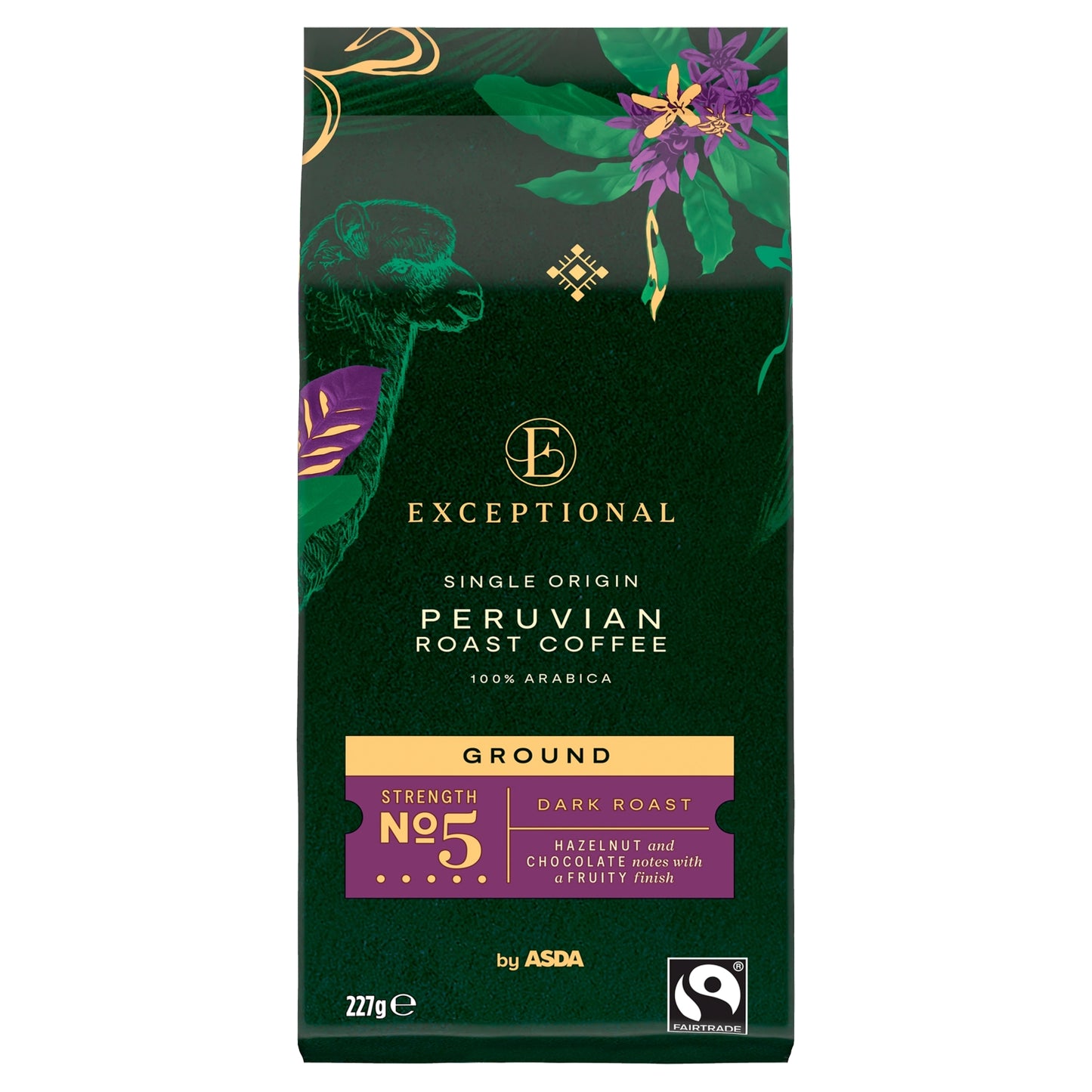 Exceptional by Asda Peruvian Roast Ground Coffee 227g