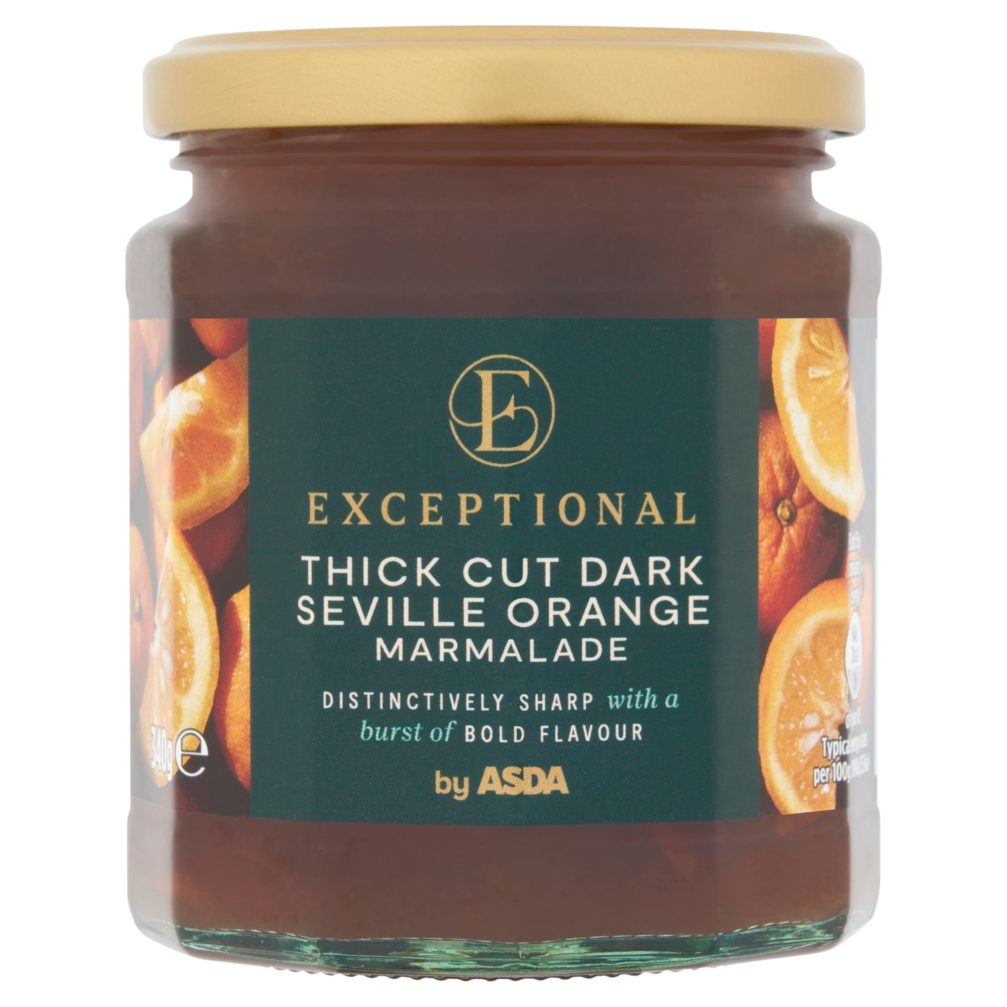 Exceptional by ASDA Exceptional by Thick Cut Dark Seville Orange Marmalade 340g