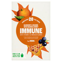 ASDA 20 Immune Blueberry & Orange with Manuka Honey Tea Bags 40g