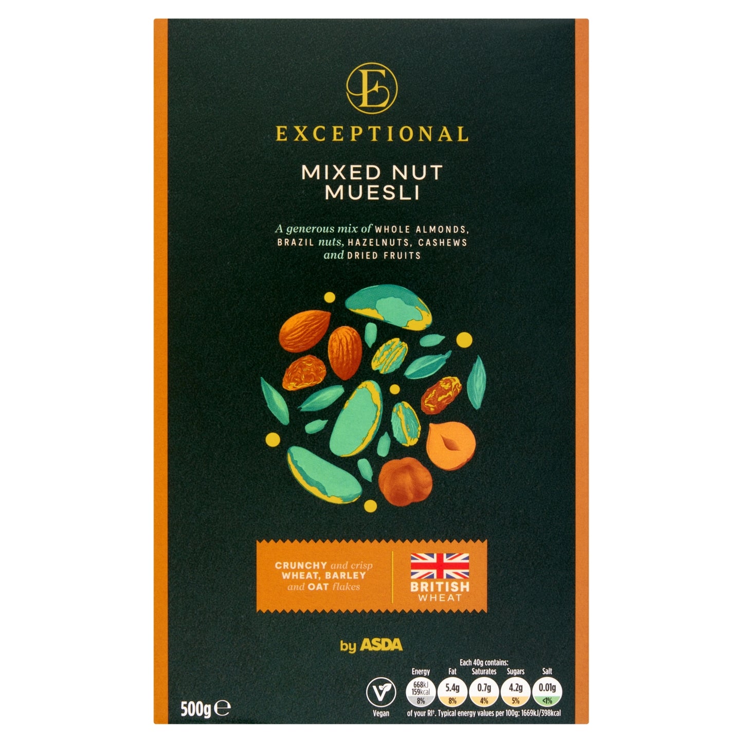 Exceptional by ASDA Exceptional by Mixed Nut Muesli 500g