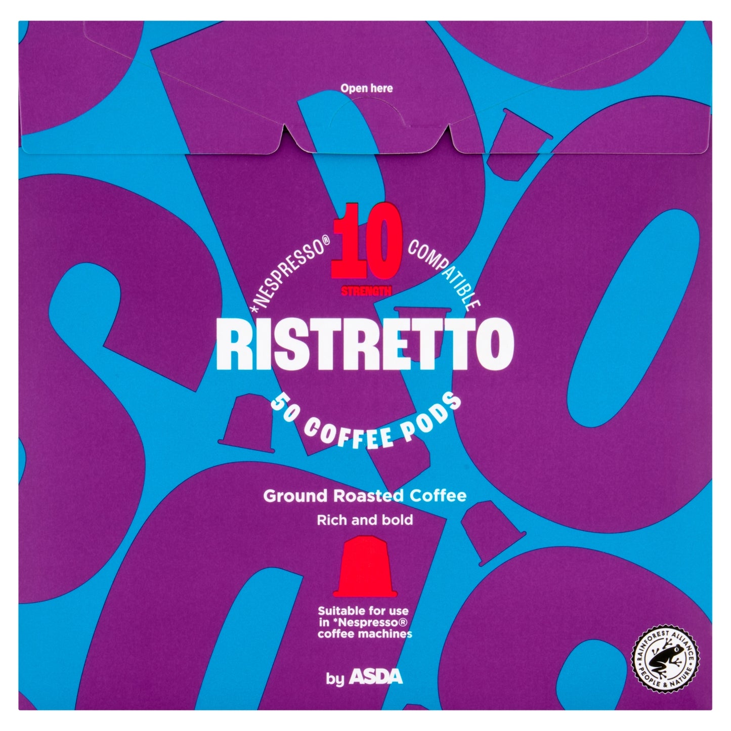 ASDA Ristretto Coffee Pods 260g (50 x 5.2g)