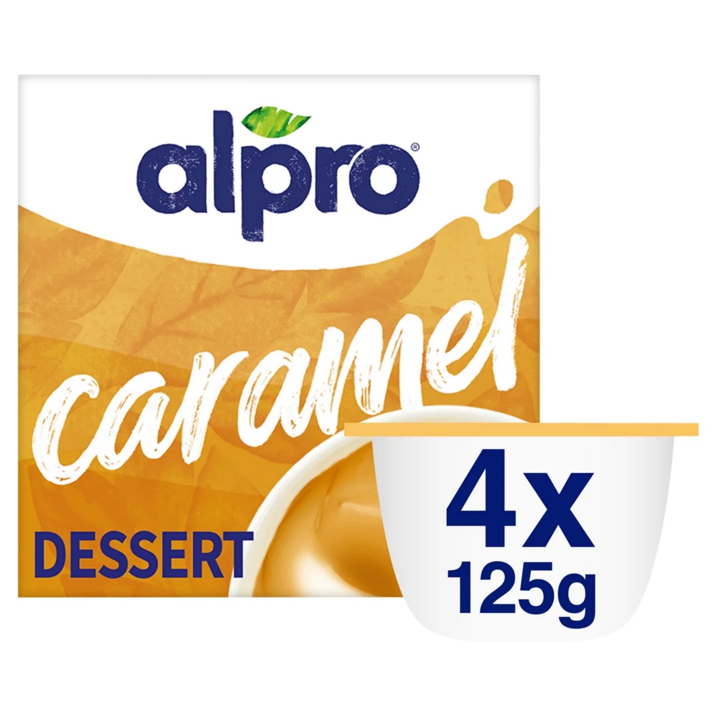 Alpro Caramel Dairy Free Vegan Soya Dessert 4x125g