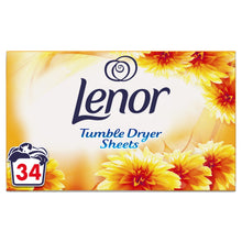 Lenor Fabric Tumble Dryer Sheets Summer Breeze, 34 Sheets