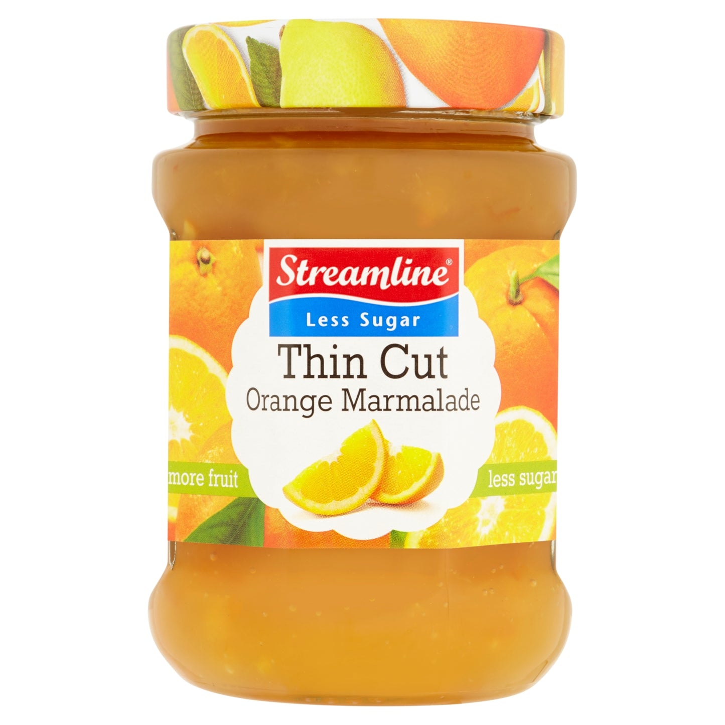 Streamline Less Sugar Thin Cut Orange Marmalade 340g
