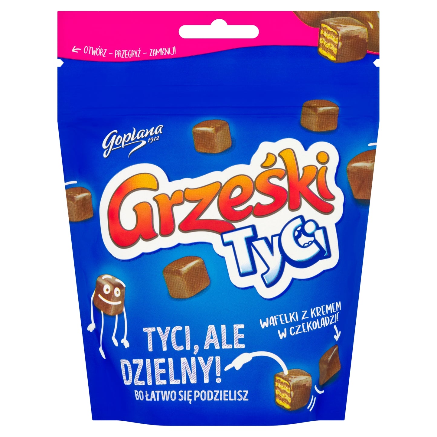 Goplana Grześki Tyci Mini Wafers in Dark Chocolate 120g