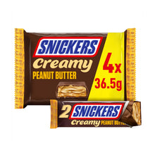 Snickers Creamy Peanut Butter Chocolate Multipack 4 x 36.5g