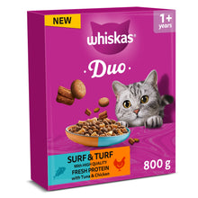 Whiskas WHISKAS 1+ DUO Surf & Turf Dry Cat Food 800g