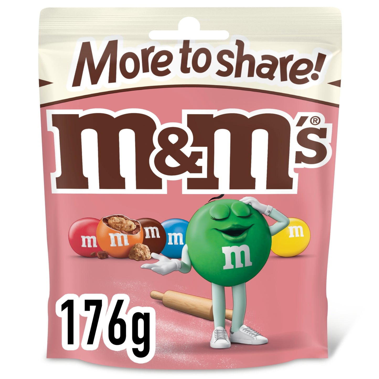 M&M's Cookie Dough Milk Chocolate Bag 176g