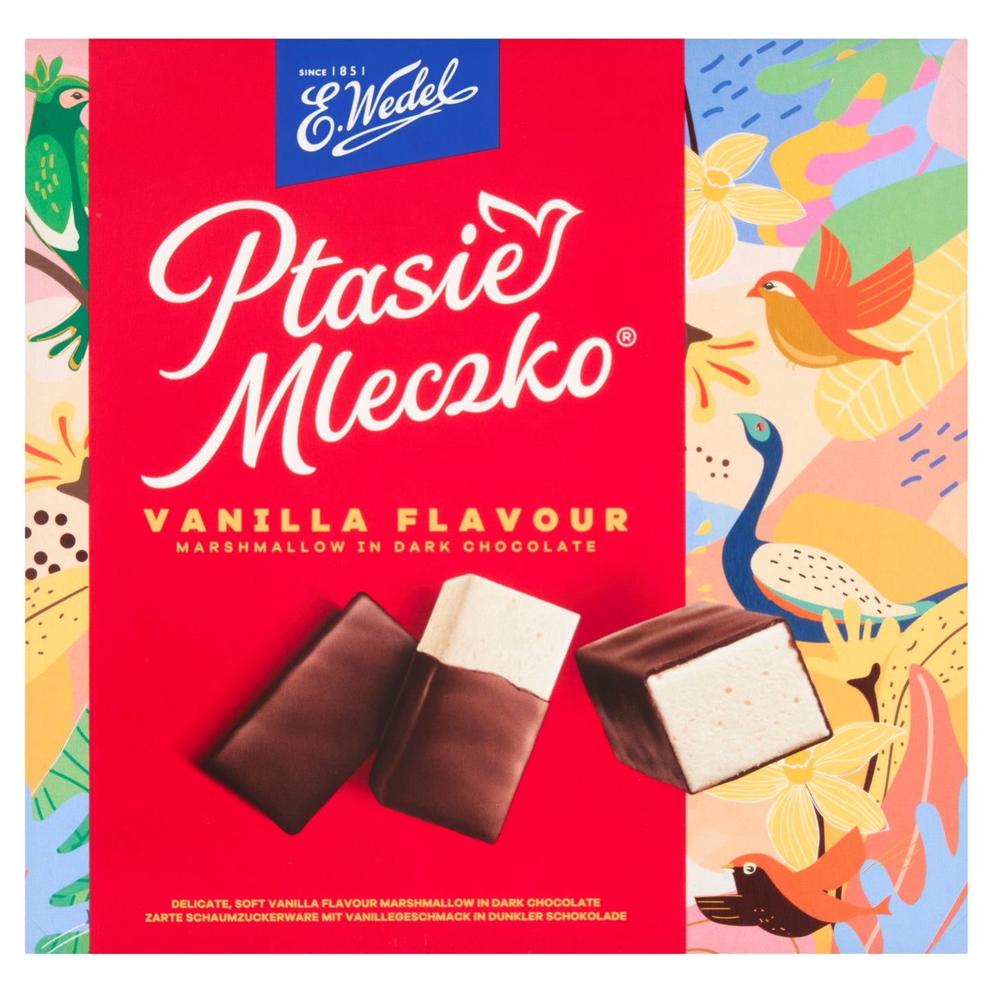 E. Wedel Vanilla Flavour Marshmallow in Dark Chocolate 340g