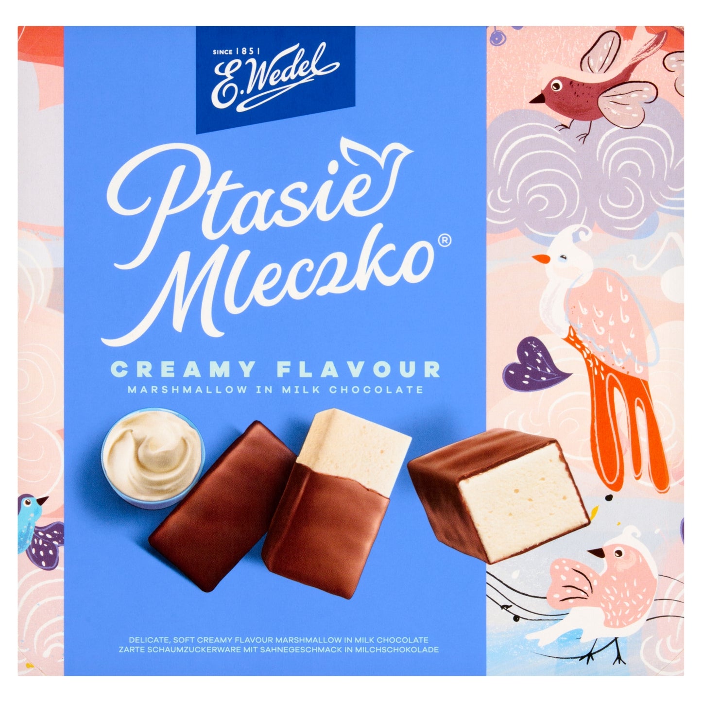 E. Wedel Ptasie Meczko Creamy Flavour Marshmallow in Milk Chocolate 340g