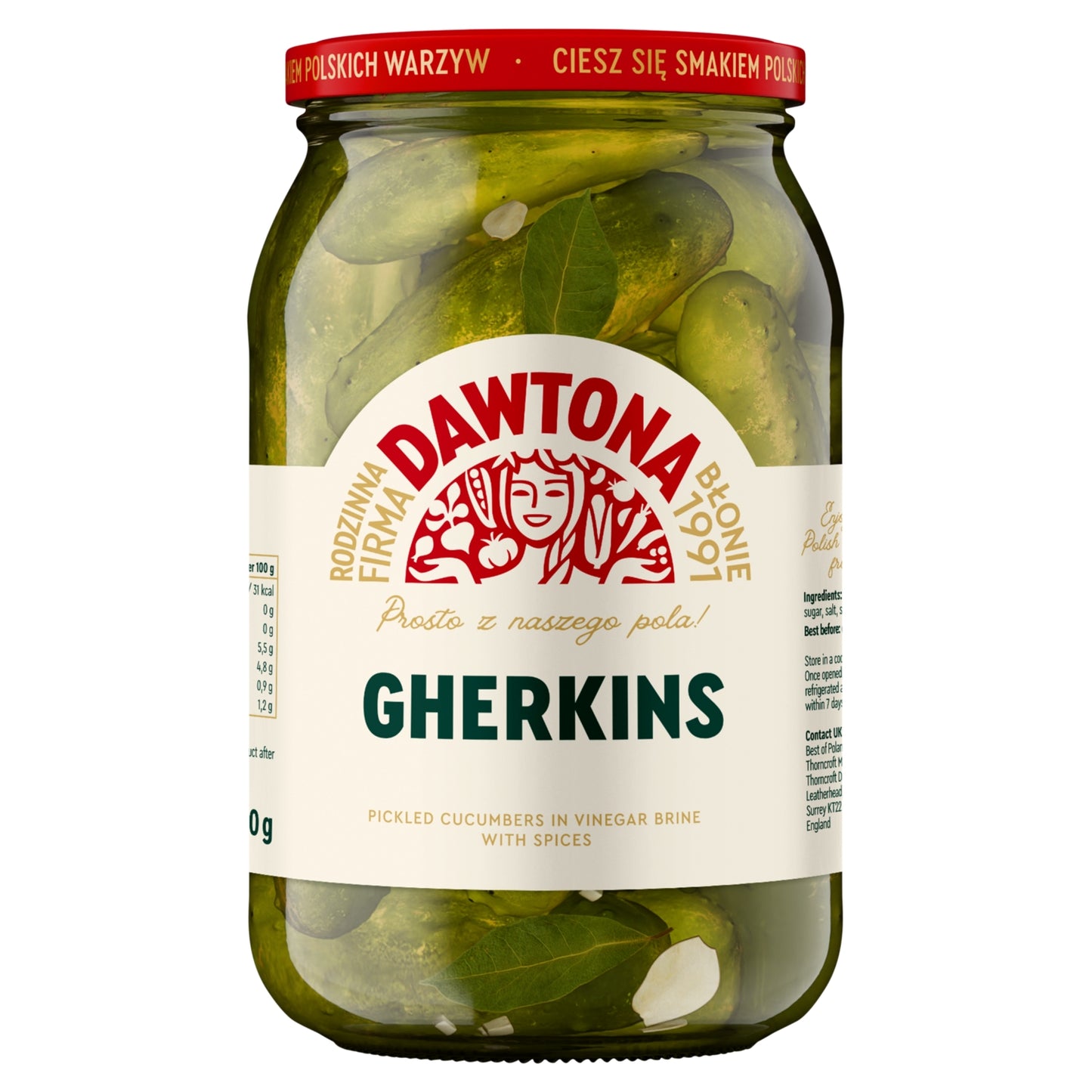 Dawtona Gherkins 900g