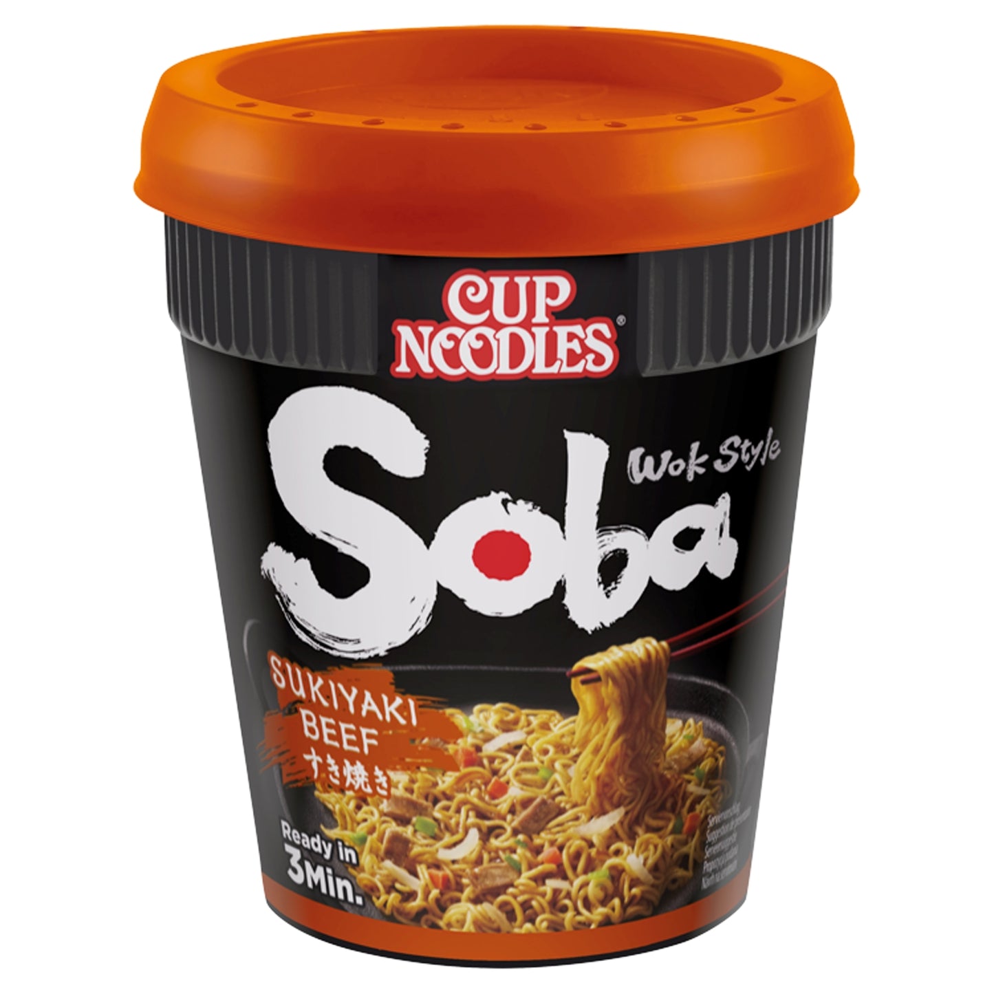 Nissin Nissin Soba Sukiyaki Beef Instant Wok Style Noodles Pot 89g