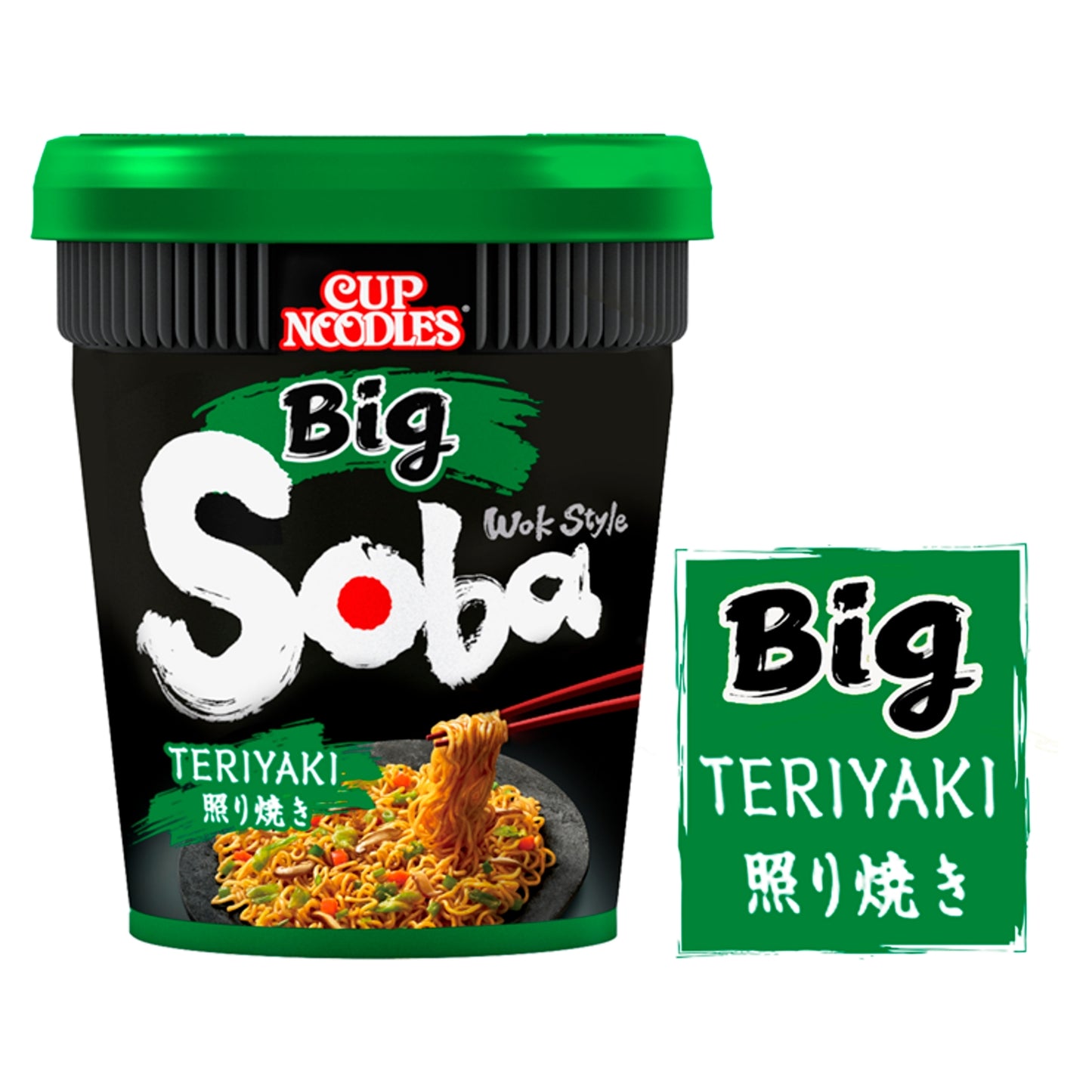 Nissin Soba Big Teriyaki Instant Wok Style Noodles Pot 113g