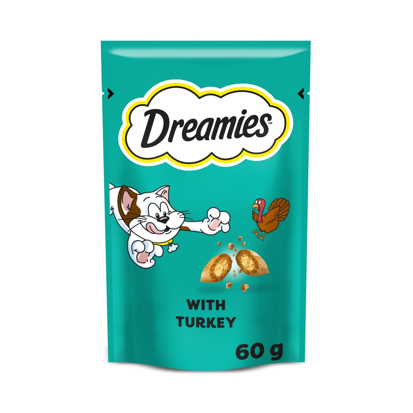 Dreamies DREAMIES Cat Treat Biscuits With Turkey Flavour 60g