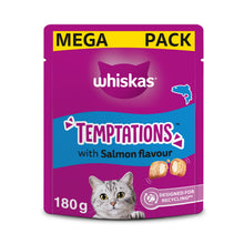 Whiskas TEMPTATIONS™ Adult Cat Treats with Salmon flavour 180g