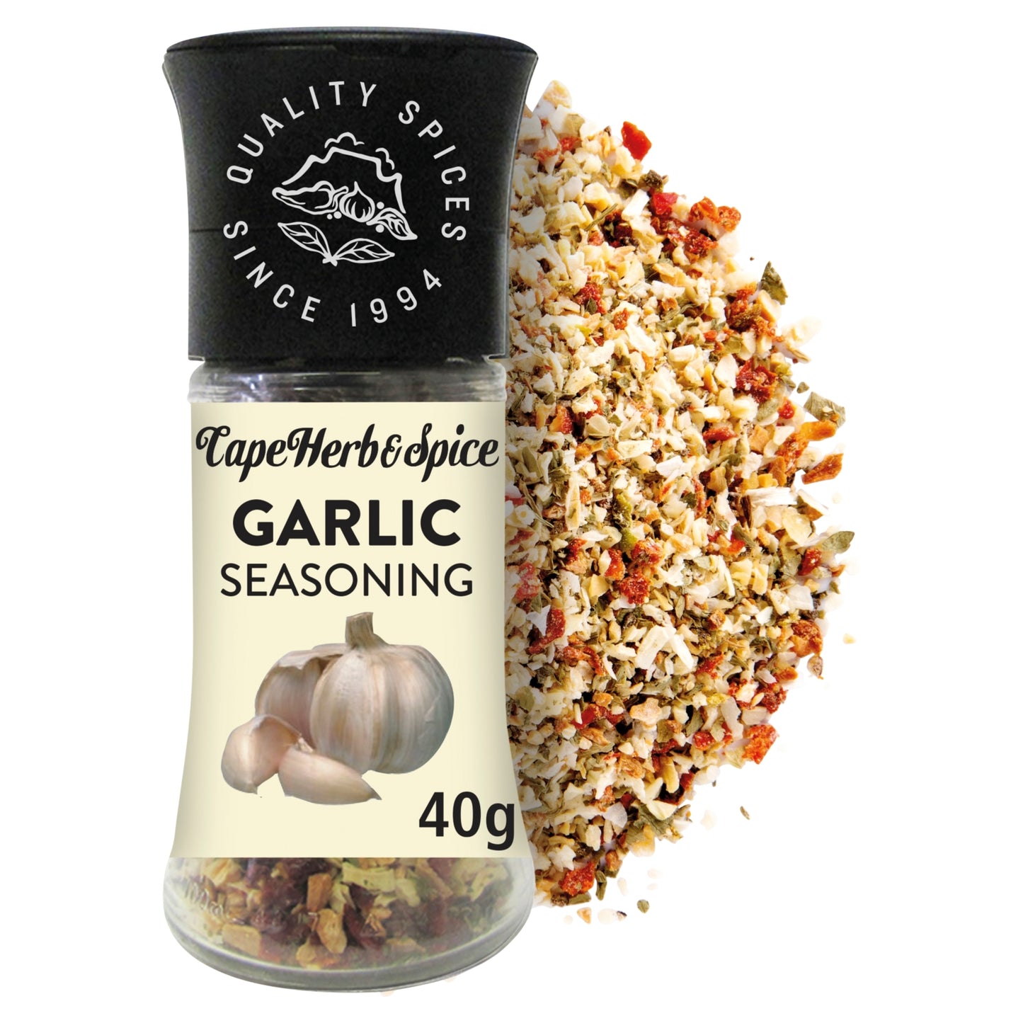 Cape Herb & Spice Garlic Addict Seasoning Grinder 40g