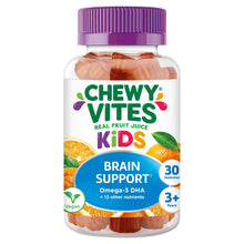 Chewy Vites 30 Real Fruit Juice Kids Brain Support Gummies 3+ Years