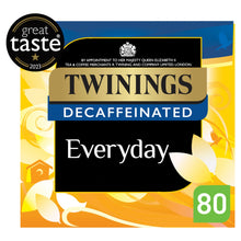 Twinings Everyday Decaffeinated 80 Tea Bags 250g