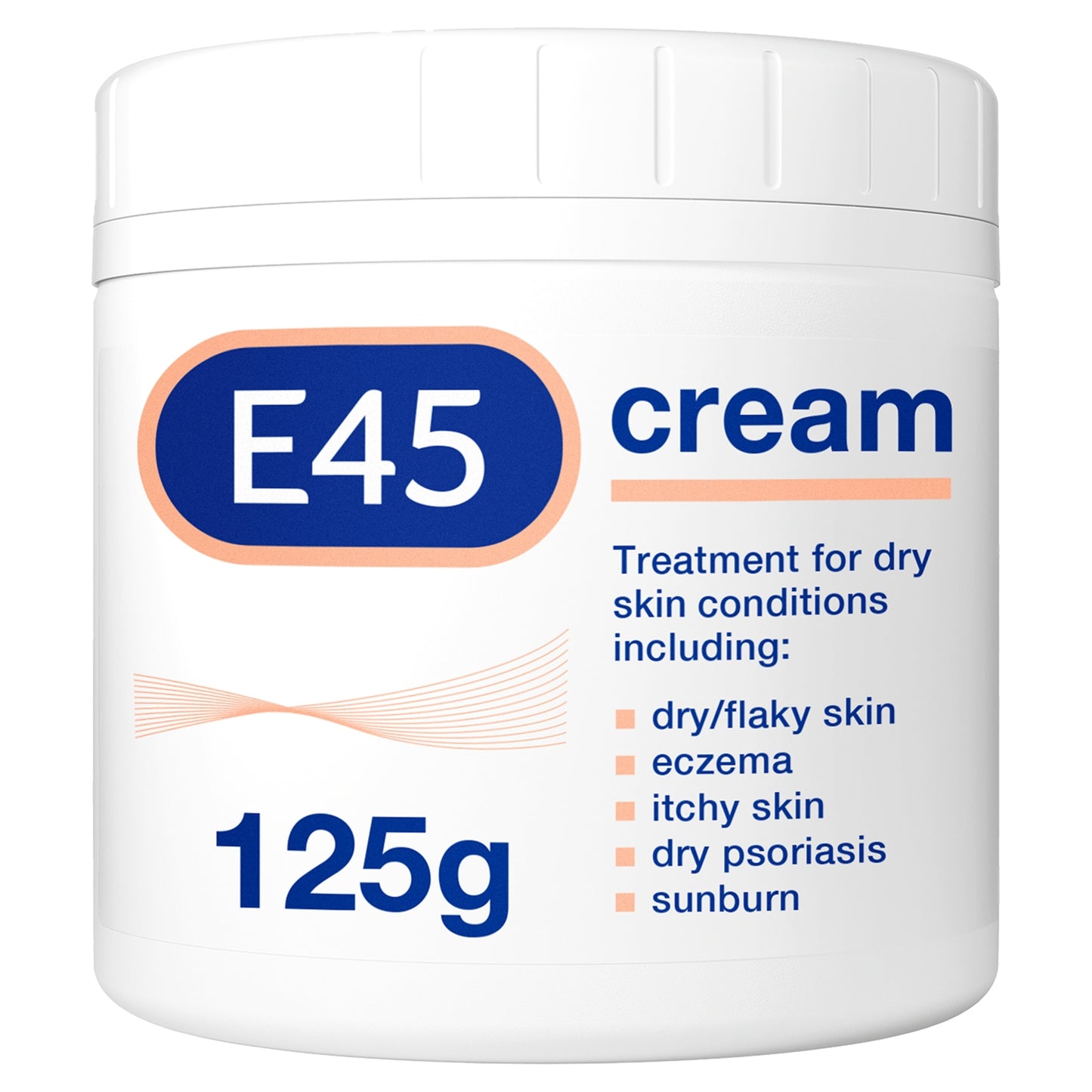 E45 Moisturising Cream for Very Dry Skin, Eczema, Psoriasis & Dermatitis 125g