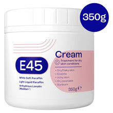 E45 Moisturising Cream for Very Dry Skin, Eczema, Psoriasis & Dermatitis 350g