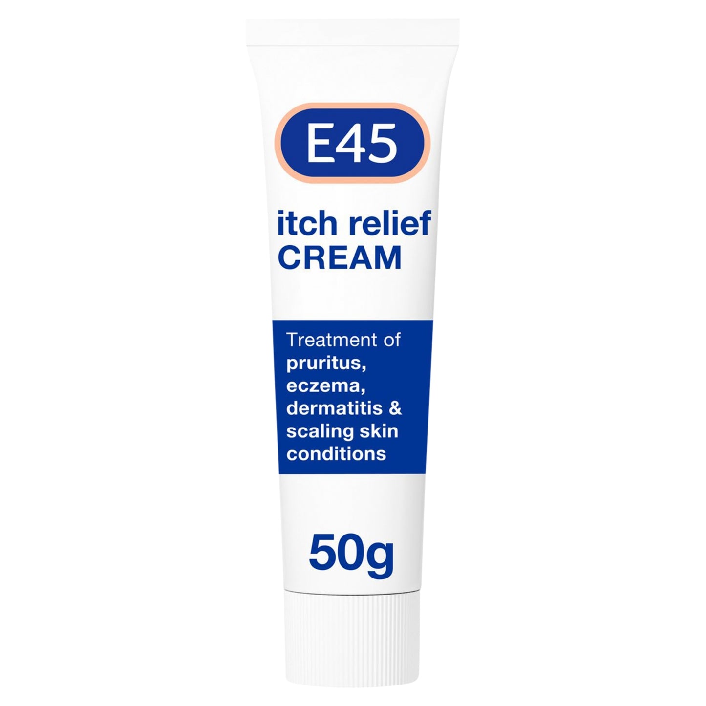 E45 Itch Relief Cream for Itchy Skin from Eczema & Dry Skin Conditions 50g