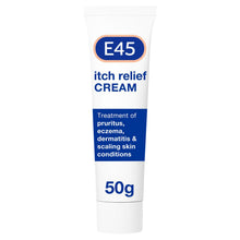 E45 Itch Relief Cream for Itchy Skin from Eczema & Dry Skin Conditions 50g