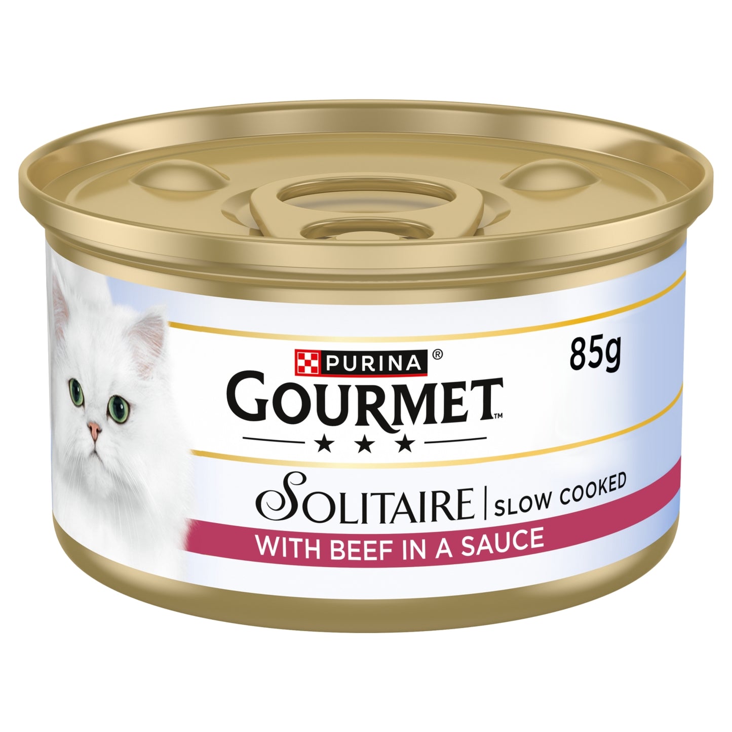 Gourmet Solitaire Beef Wet Cat Food 85g