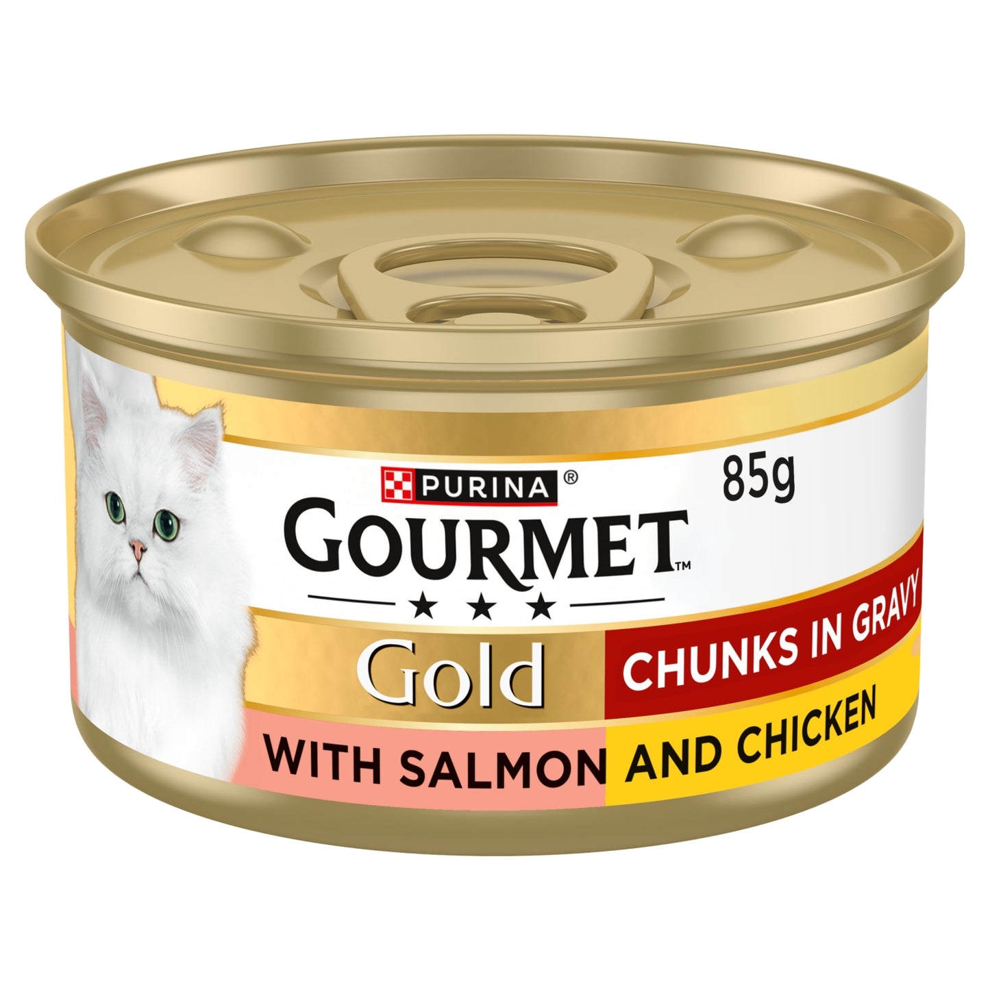 Gourmet Gold Chunks in Gravy Salmon and Chicken Wet Cat Food 85g