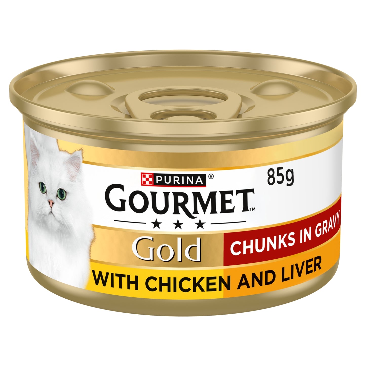 Gourmet Gold Chunks in Gravy Chicken and Liver Wet Cat Food 85g
