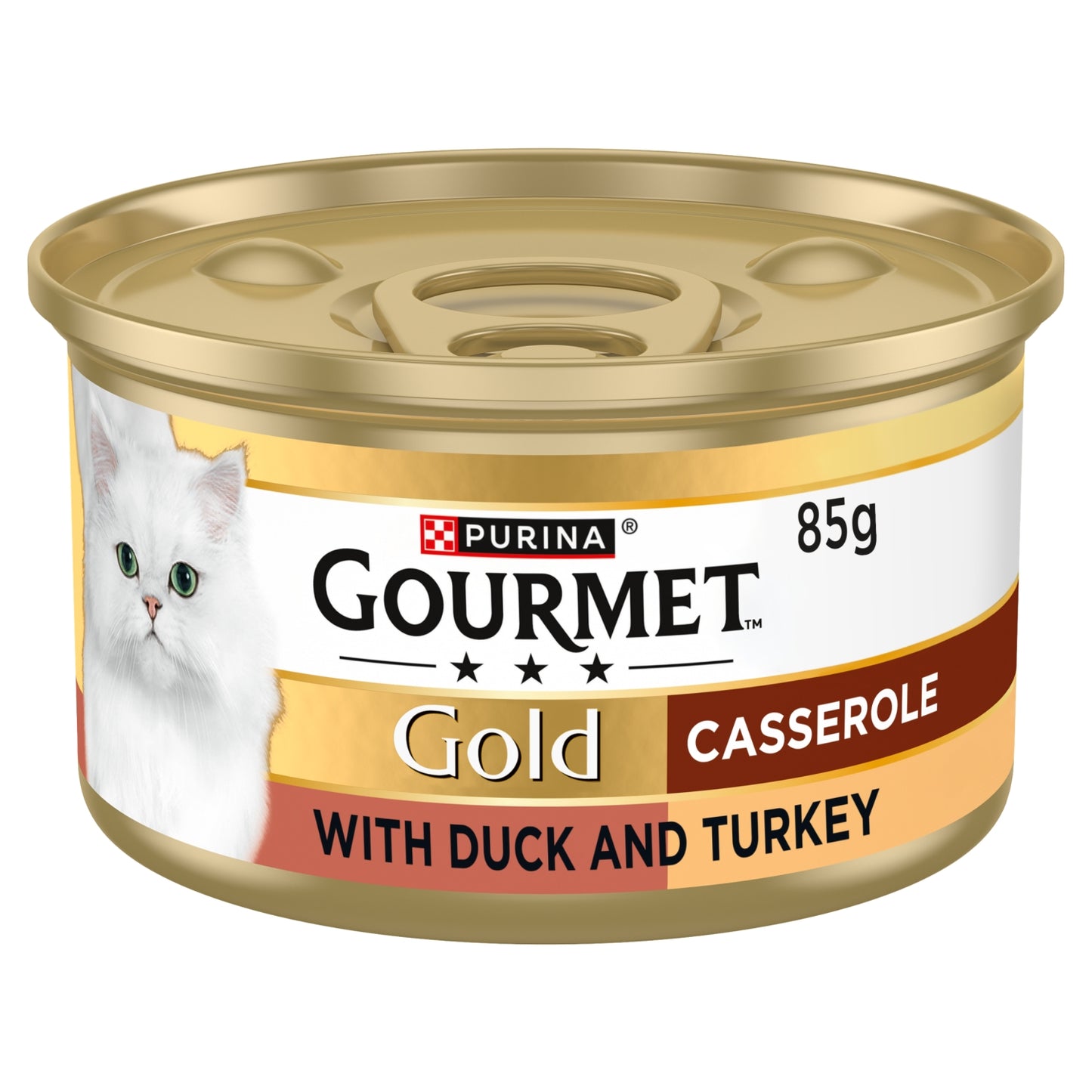 Gourmet Gold Casserole in Gravy Duck and Turkey Wet Cat Food 85g