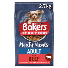 Bakers Meaty Meals Beef Dry Dog Food 2.7kg