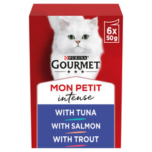Gourmet Mon Petit Fish Variety Tuna; Salmon; Trout Wet Cat Food 6x50g