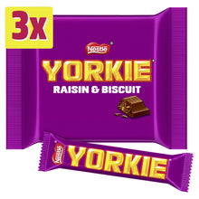 Yorkie Raisin & Biscuit Chocolate Bar 3 Pack Multipack 132g