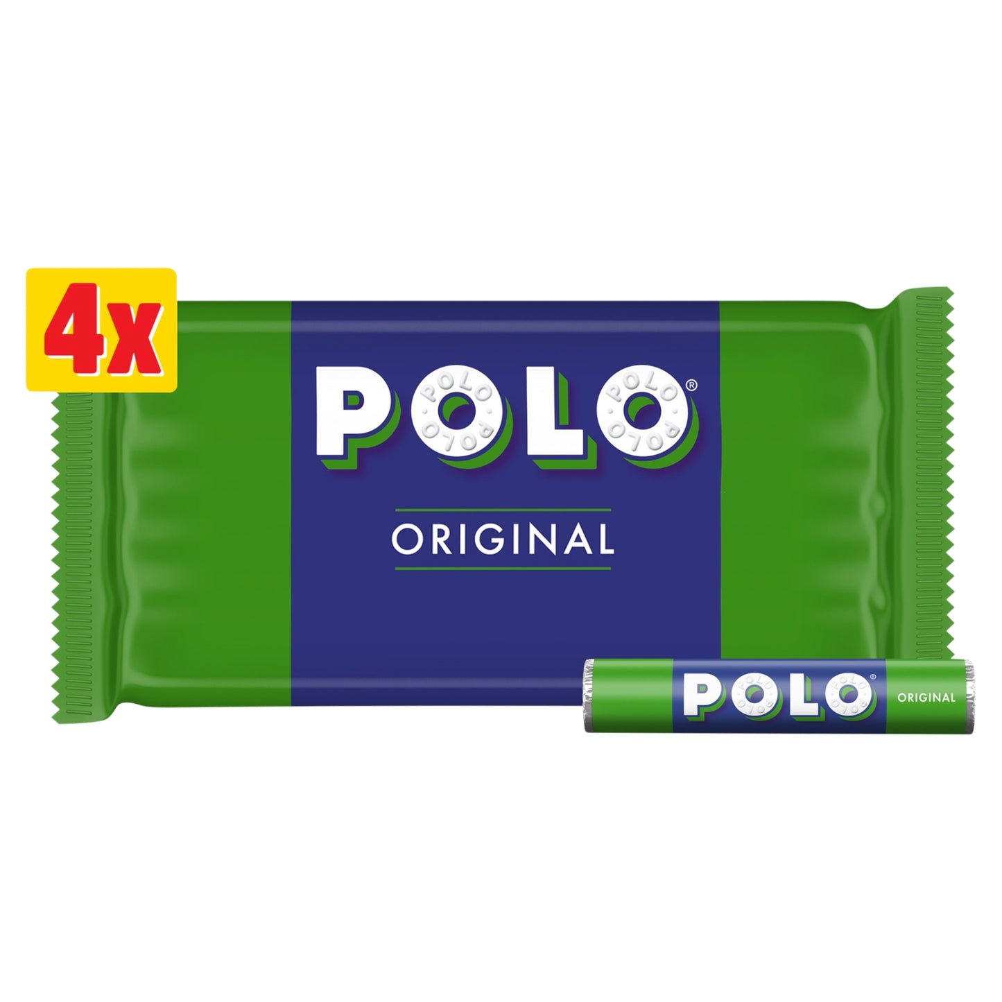 Polo Original Mint Tube Multipack 4 Pack 34g
