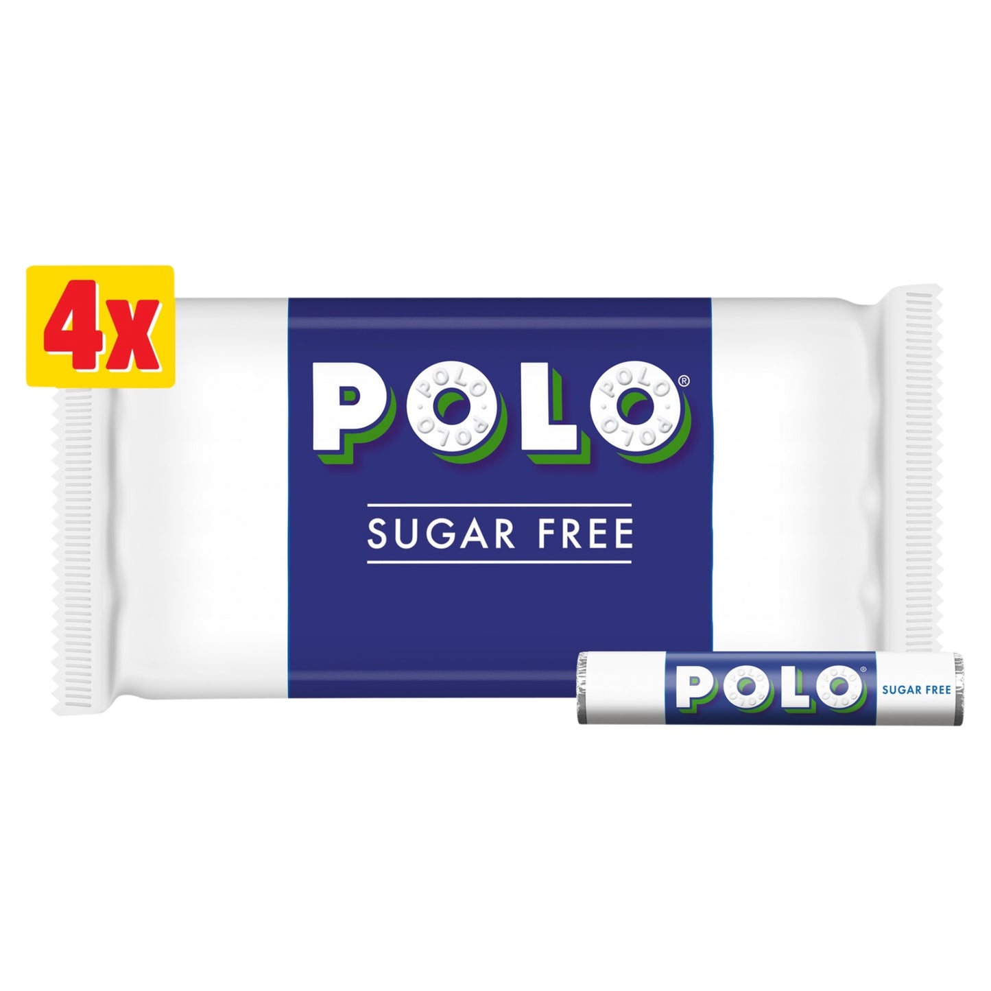 Polo Sugar Free Mint Tube 4 Pack Multipack 133.6g