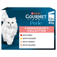 GOURMET Perle Mini Fillets in Gravy Connoisseur's Collection Wet Cat Food 12x85g